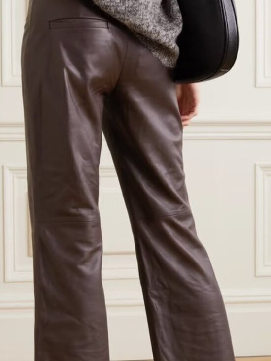 NWOT VINCE Leather flared pants- extremely soft!!! - Picture 4 of 16